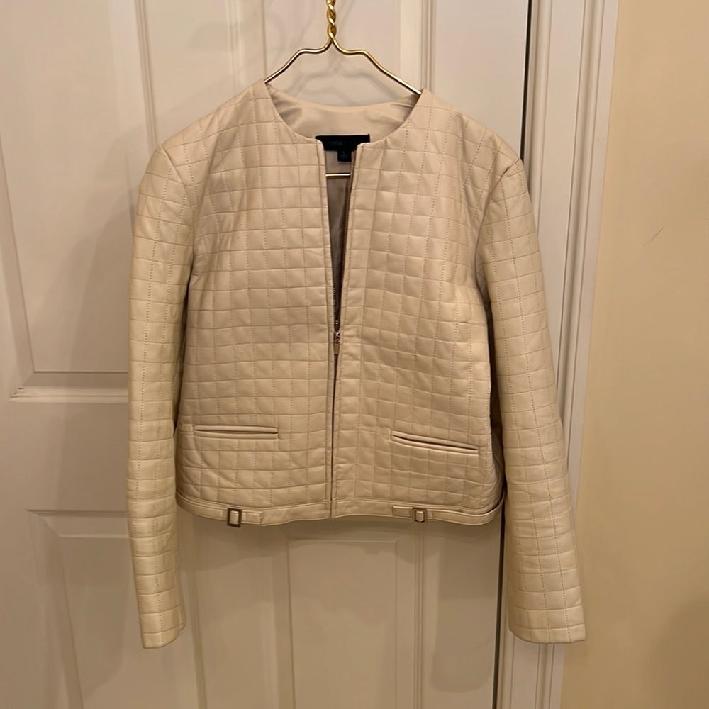 Siena Studio Ivory Leather Jacket